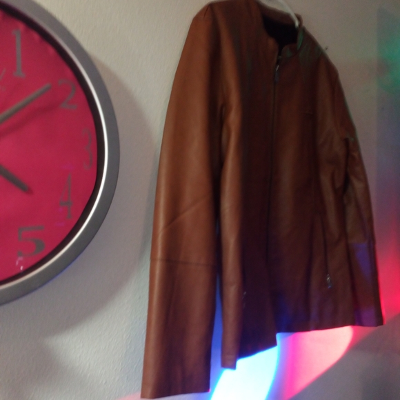 Mens faux leather jacket, - Picture 2 of 5
